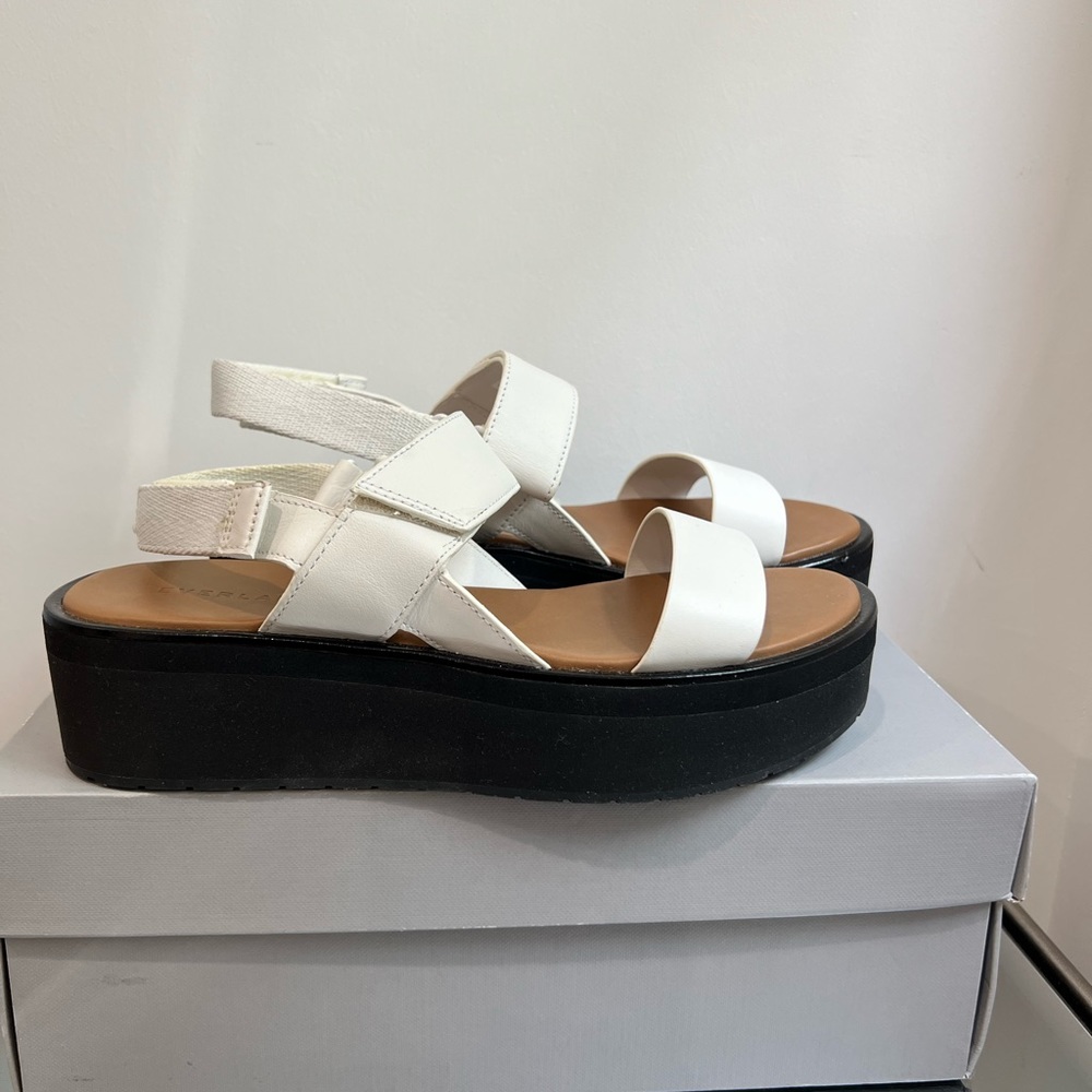 New- Platform sandal white